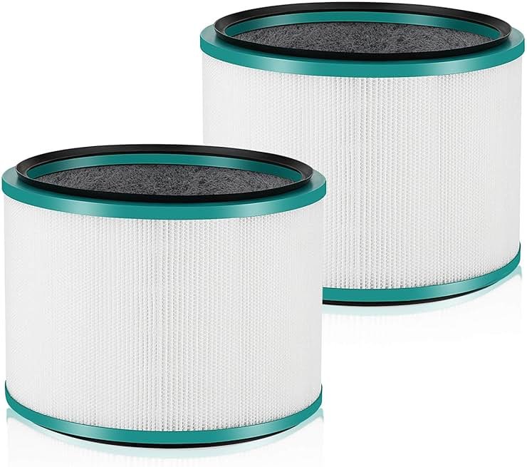 2 Pack HP01 HP02 Filter Replacement Compatible with Dyson HP01 HP02 DP01 DP02 Desk Purifiers, Replaces Part # 968125-03, Fit for Dyson Pure Hot Cool Link Air Purifier Filter - Product Image