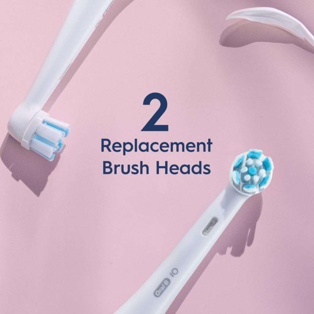 Oral-B iO Series Gentle Care Electric Toothbrush Replacement Brush Heads for an Oral-B Electric Toothbrush, 2 Count, White - Image 2