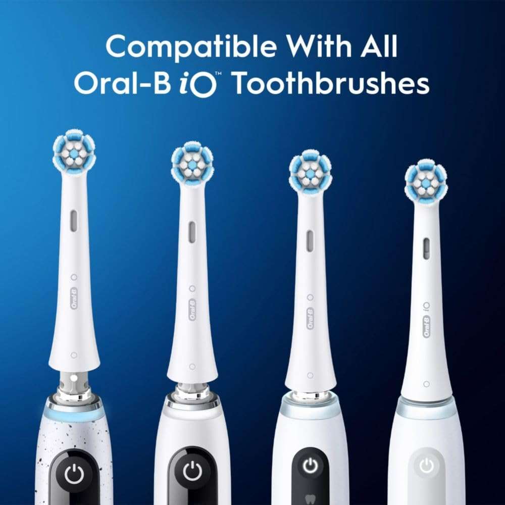 Oral-B iO Series Gentle Care Electric Toothbrush Replacement Brush Heads for an Oral-B Electric Toothbrush, 2 Count, White - Image 3