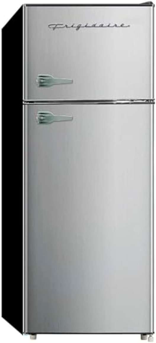 Frigidaire, 2 Door Apartment Size Refrigerator/Freezer Combo, 7.5 cu ft, Platinum Series, Stainless, 23" D x 21.5" W x 55.5" H - Image 1