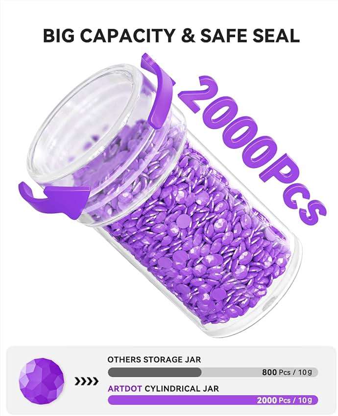 ARTDOT 60 Slots Storage Container for Diamond Art Kits for Adults, Portable Bead Storage Boxes for Diamond Painting Accessories and Tools - Image 4