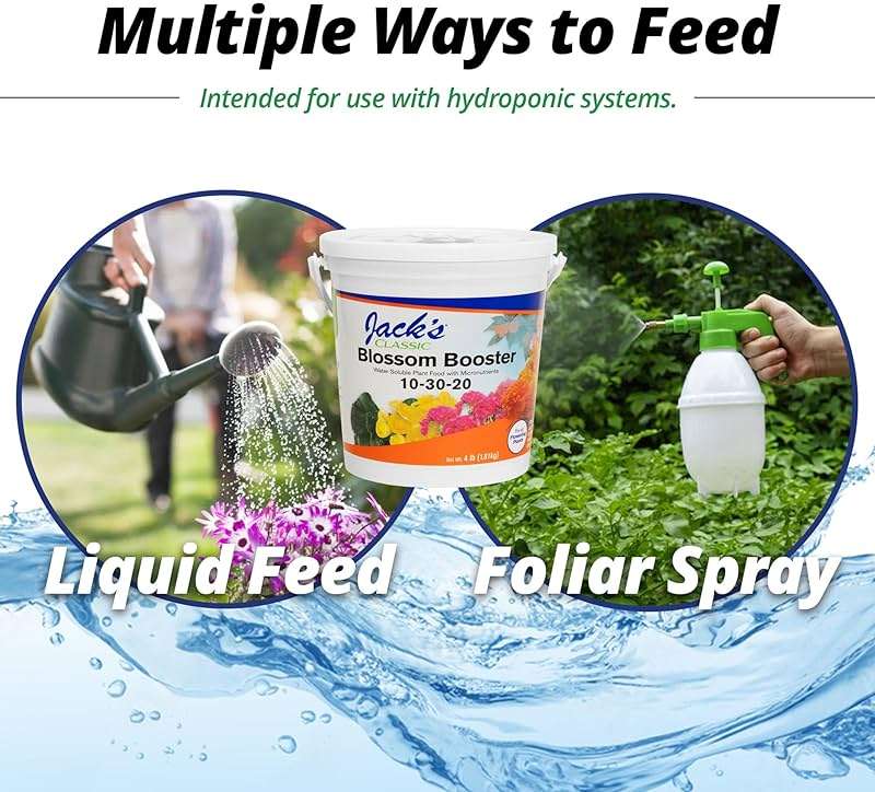 Jack's Classic 10-30-20 Blossom Booster Water-Soluble Fertilizer with Micronutrients for Increasing Color and Quantity of Blooms in Flowering Plants, 4lbs - Image 6