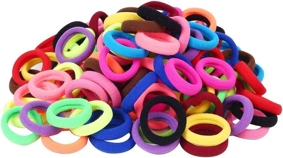 QRTVI Baby Hair Ties, Cotton Toddler Hair Ties for Girls and Kids, Multicolor Small Seamless Hair Bands Elastic Ponytail Holders(15 Colors) - Image 2