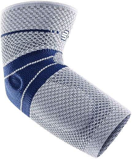 Bauerfeind - EpiTrain - Elbow Support - Breathable Knit Elbow Brace Targeted Compression for Chronic Elbow Pain, Supports Forearm Tendons & Muscles, Golfer's or Tennis Elbow Relief - Image 1