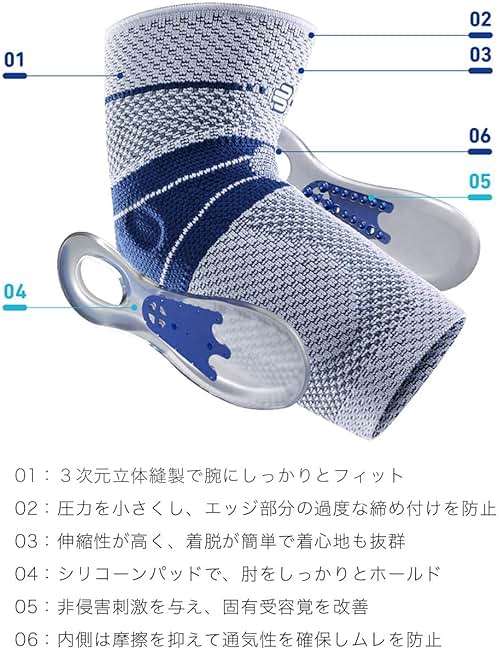 Bauerfeind - EpiTrain - Elbow Support - Breathable Knit Elbow Brace Targeted Compression for Chronic Elbow Pain, Supports Forearm Tendons & Muscles, Golfer's or Tennis Elbow Relief - Image 5