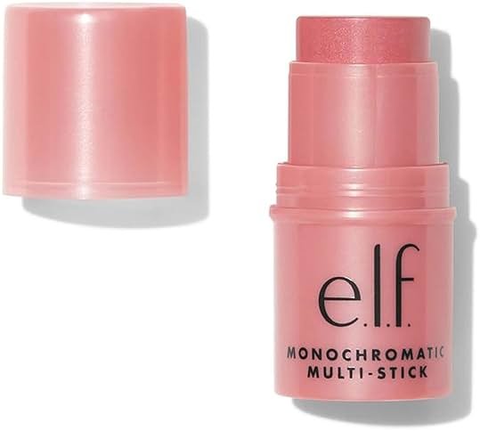 e.l.f. Monochromatic Multi Stick, Travel-Sized Luxuriously Creamy & Blendable Color, For Eyes, Lips & Cheeks, Vegan & Cruelty-Free, Dazzling Peony, 0.17 Oz - Product Image