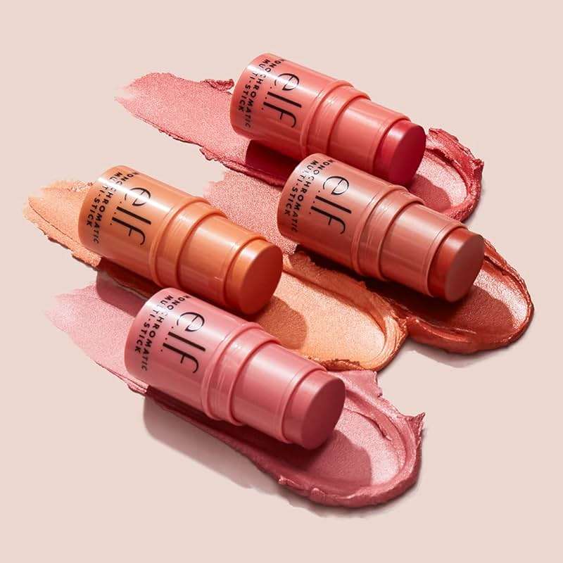 e.l.f. Monochromatic Multi Stick, Travel-Sized Luxuriously Creamy & Blendable Color, For Eyes, Lips & Cheeks, Vegan & Cruelty-Free, Dazzling Peony, 0.17 Oz - Image 5