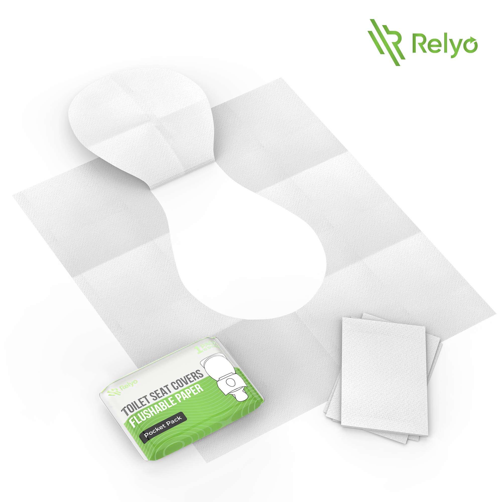 Toilet Seat Cover Paper Flushable (50 Pack) - XL for Adults and Kids Potty Training, 100% Biodegradable Travel Supplies Essentials for Public Restrooms, Airplane, Camping, Festivals - Image 9