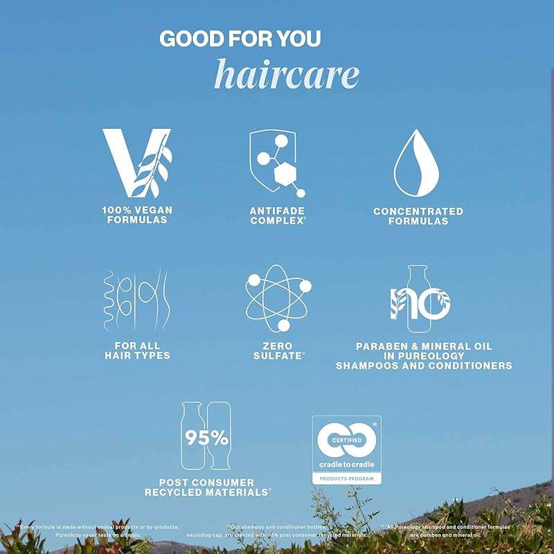 Pureology Strength Cure Blonde Purple Conditioner - For Blonde & Lightened Color-Treated Hair, Strengthens Hair & Fights Brass, Sulfate-Free & Vegan - Image 6
