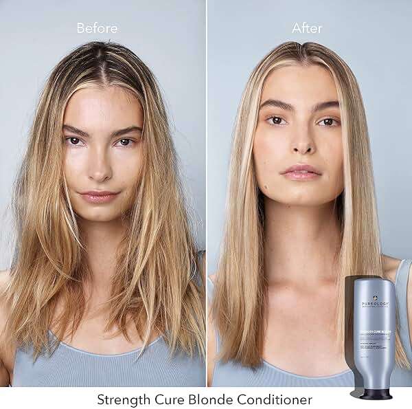 Pureology Strength Cure Blonde Purple Conditioner - For Blonde & Lightened Color-Treated Hair, Strengthens Hair & Fights Brass, Sulfate-Free & Vegan - Image 9