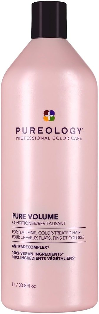 Pureology Pure Volume Conditioner - Enhances Volume and Movement, Lightweight Shampoo for Fine, Flat, Color Treated Hair - Product Image