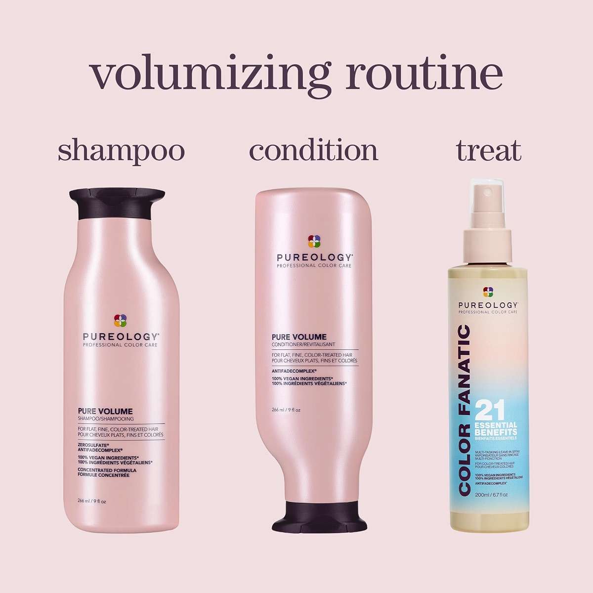 Pureology Pure Volume Conditioner - Enhances Volume and Movement, Lightweight Shampoo for Fine, Flat, Color Treated Hair - Image 8