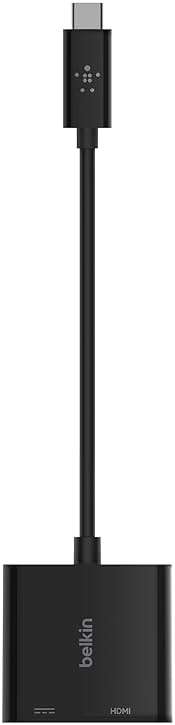 Belkin USB C to HDMI Adapter + USBC Charging Port to Charge While You Display, Supports 4K UHD Video, Passthrough Power up to 60W for Connected Devices, Compatible with MacBook, iPad, Windows - Image 4