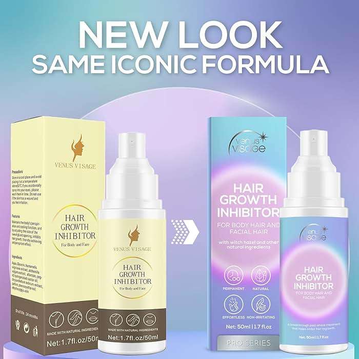 VENUS VISAGE Hair Inhibitor 50ml, Upgraded Hair Growth Spray, Non-Irritating, Removal for Body, Face, Arm, Armpit, Leg for Men and Women - Image 8