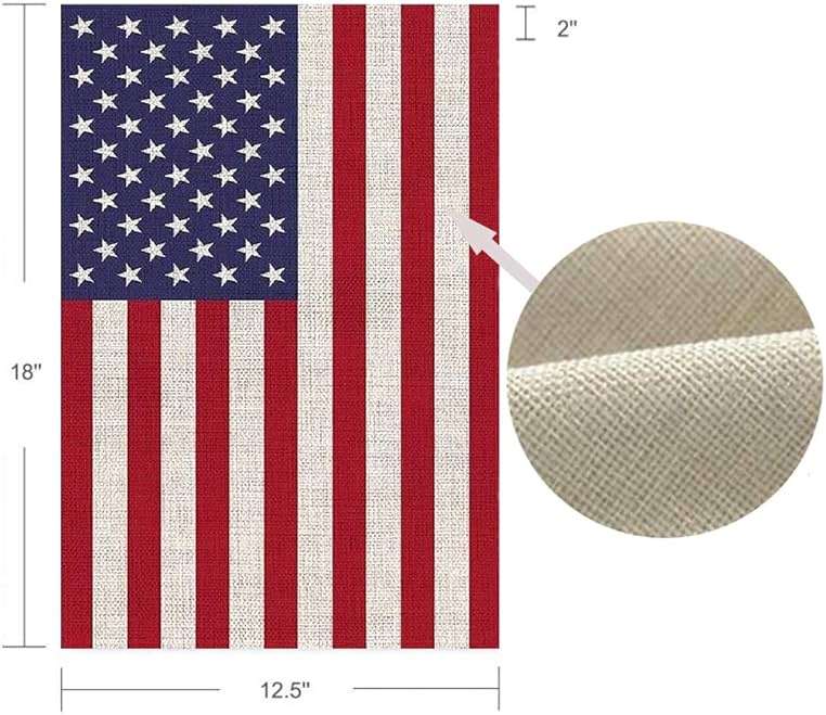 American Garden Flag USA Independent Day 4th of July Celebrate Burlap Double Sided Outdoor Yard Decorations 12.5 x 18 Inch - Image 3