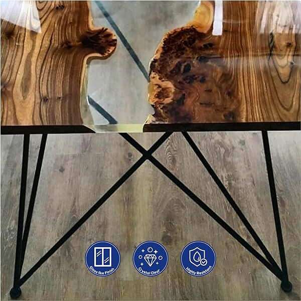 Deep Pour Epoxy Resin Kit | 3 Gallon (11.4 L) | 4'' Deep Pour & Casting Epoxy Resin | Low Odor | Crystal Clear & High Gloss | For River Tables, Casting - Image 3