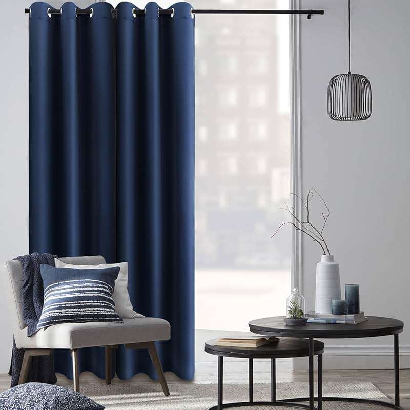 Diraysid Blackout Curtains for Bedroom Grommet Thermal Insulated Room Darkening Curtains (42 x 84 Inch, 2 Panels, Navy Blue) - Image 5