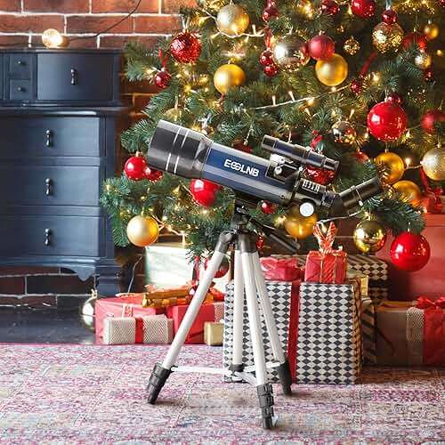 ESSLNB Telescope for Adults, 70mm Aperture Refractor Telescopes (15X-180X) for Astronomy Beginners, Portable Travel Telescope with Phone Adapter & Adjustable Tripod - Image 2