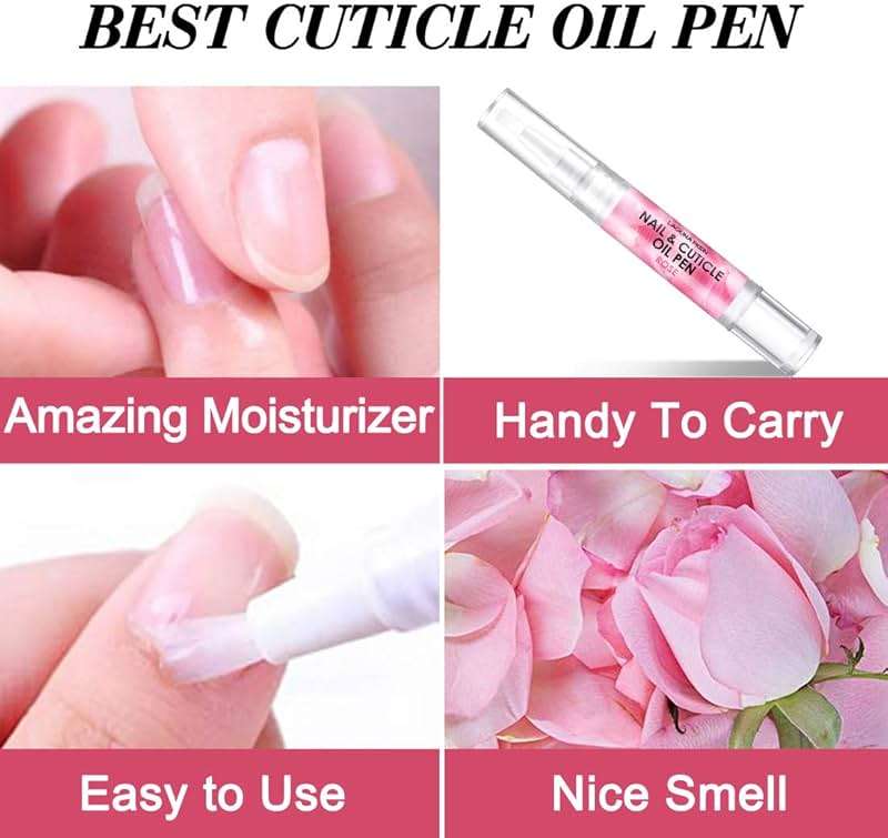 Lagunamoon Cuticle Oil Pen for Nail Nail Oil for Nail Care & Nail Growth - Nourish, Soothe & Moisturize Damaged Nails - Rose, 5 ml - Image 4
