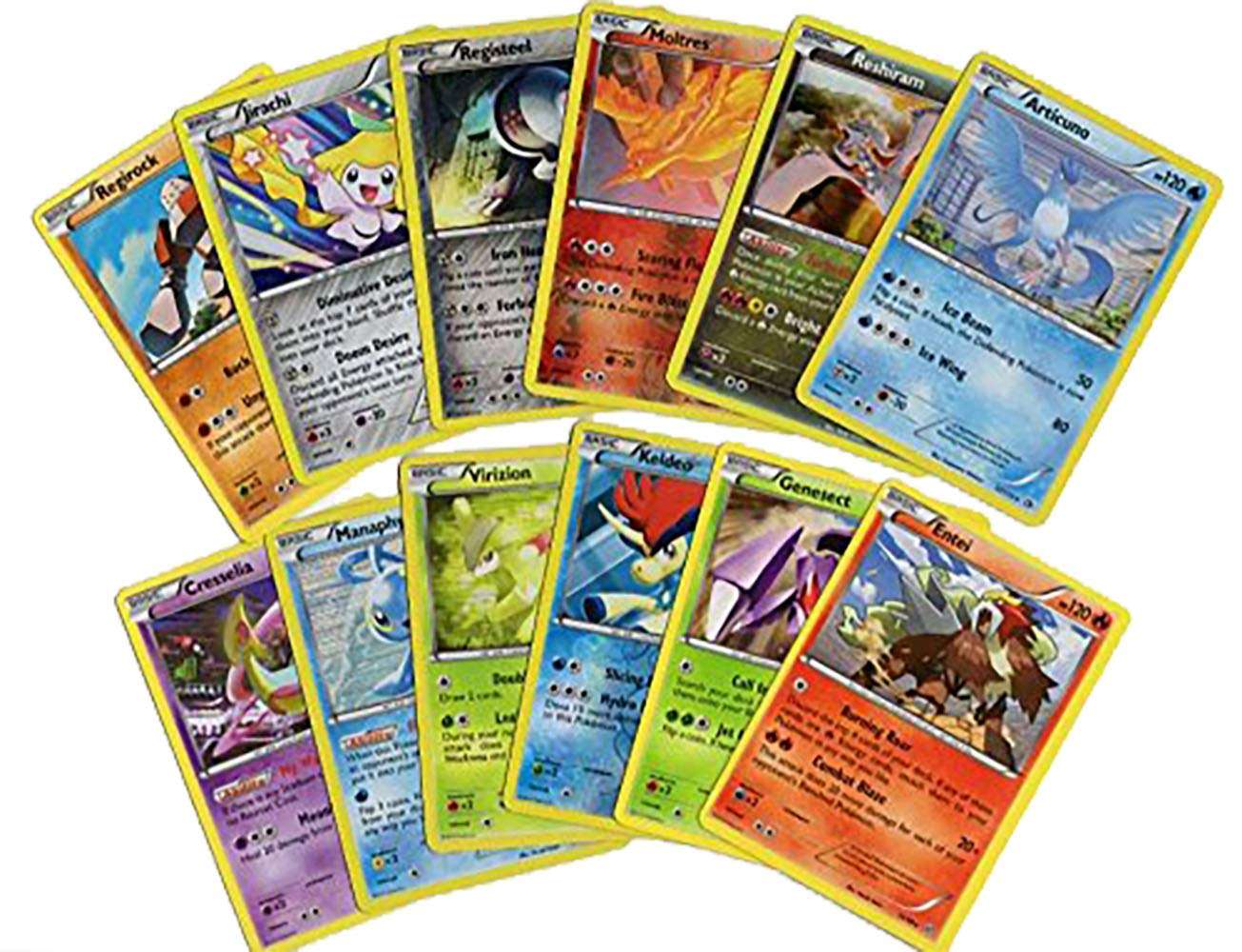 Legendary & Mythical Pokemon 12 Cards Lot - Includes Rares & Holos - Collection Bundle Gift Set - Image 1