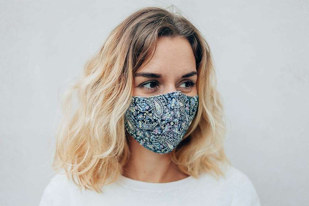 HOPE LOVE SHINE Face Mask Adjustable Filter Pocket Reusable Breathable Washable Cloth Mask Face Masks for Women Men - 5 Pack - Image 5