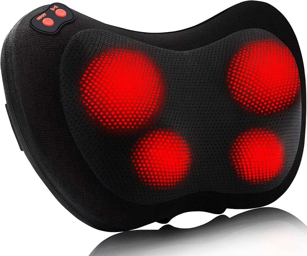 Papillon Fathers Day Dad Gifts for Husband,Back Massager with Heat,Shiatsu Neck Massager Pillow for Back,Neck,Shoulder,Foot&Lower Back Pain Relief,Relaxation Gifts for Women/Mom/Dad(Black) - Image 1