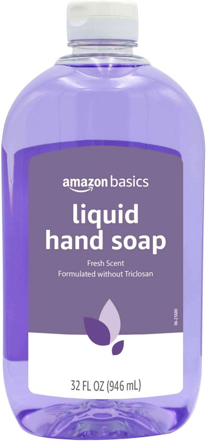 Amazon Basics Original Fresh Liquid Hand Soap, Moisturizing Formula, Phthalate & Paraben-Free, 32 Fl Oz (Pack of 2) (Previously Solimo) - Image 3