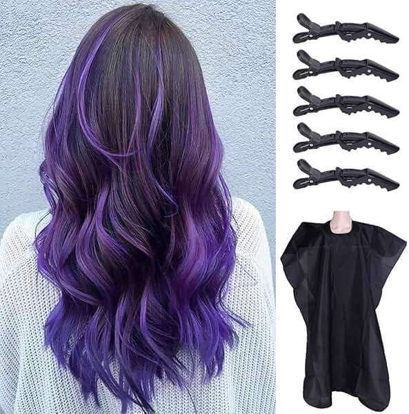 Silicone Highlight Caps Set for Color Hair 2 PCS Professional Reusable Highlighting Caps with Hooks & Salon Hairdressing Dyeing Staining Tools for Women Men - Image 6