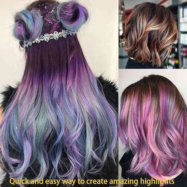 Silicone Highlight Caps Set for Color Hair 2 PCS Professional Reusable Highlighting Caps with Hooks & Salon Hairdressing Dyeing Staining Tools for Women Men - Image 7