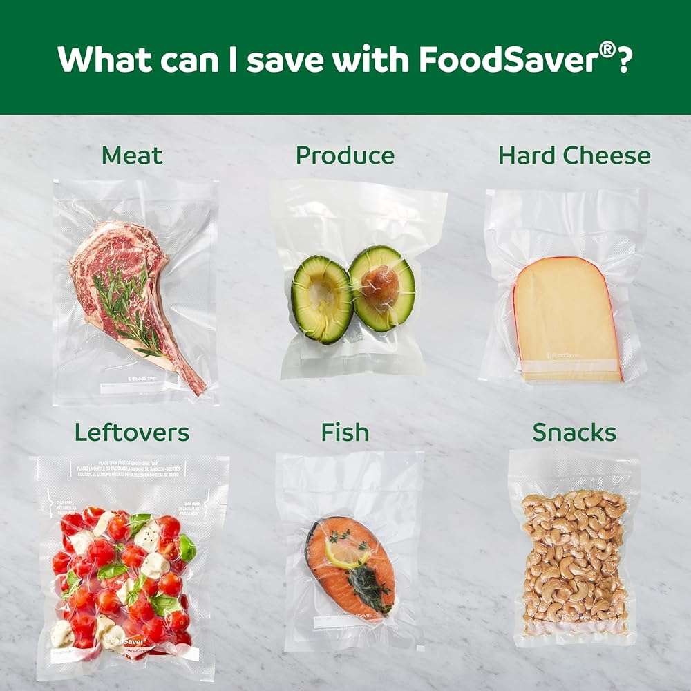 FoodSaver PowerVac Compact Vacuum Sealing Machine Stainless Steel & Black Vertical Storage VS0150 | Preserves freshness reduces bag waste for both dry and wet food - Image 4