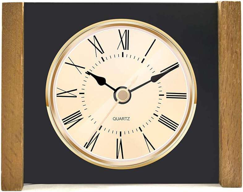 Hicarer 2.8 Inch (70 mm) Gold Quartz Clock Insert with Roman Numeral and Quartz Movement - Image 4
