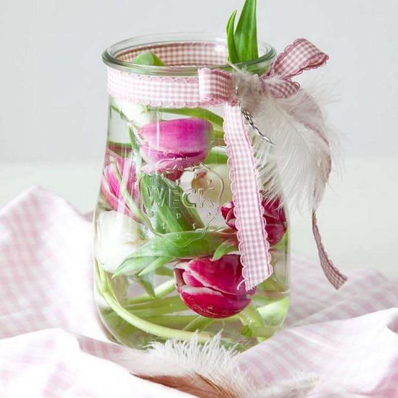 Weck Jars - Weck Tulip Jars 1.5 Liter- Large Glass Jars for Sourdough - Starter Jar with Glass Lid - Wide Mouth - Suitable for Canning and Storage - (1 Jar) - Image 2