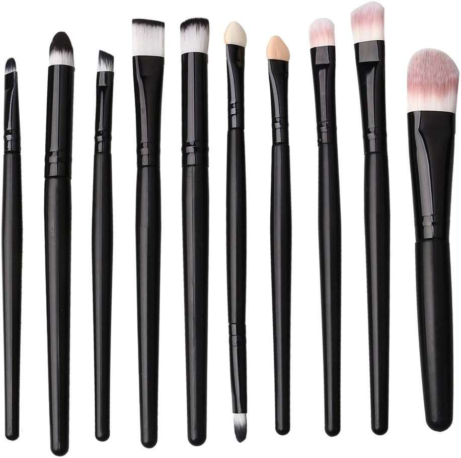 Makeup Brushes ZHIYE Make up Brush Set 20 PCs Professional Face Eyeliner for Foundation Blush Concealer Eyeshadow with Travel Black - Image 2