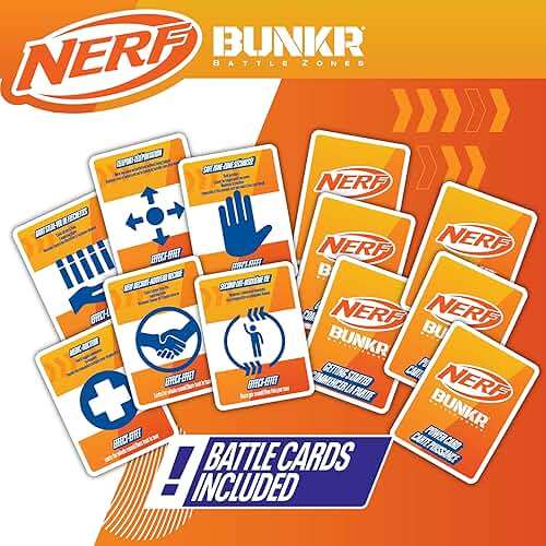 BUNKR Battle Zones NERF NERF Stadium Pack – 8-Piece Inflatable Barricade Shield Bunker Set for War, Laser Tag, Foam Dart Blasters, Gel Blasters, Water Blasters & Outdoor Battle Play - Image 11