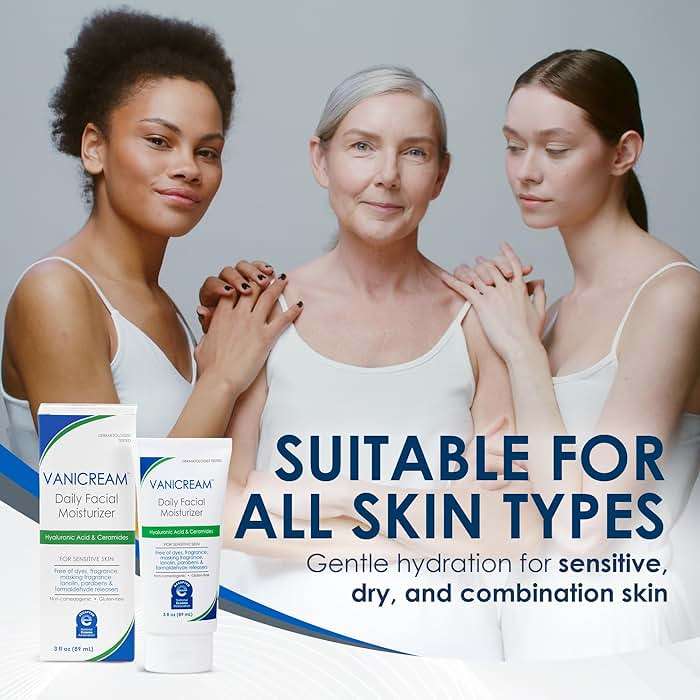 Vanicream Daily Facial Moisturizer With Ceramides and Hyaluronic Acid - Formulated Without Common Irritants for Those with Sensitive Skin, 3 fl oz (Pack of 1) - Image 6