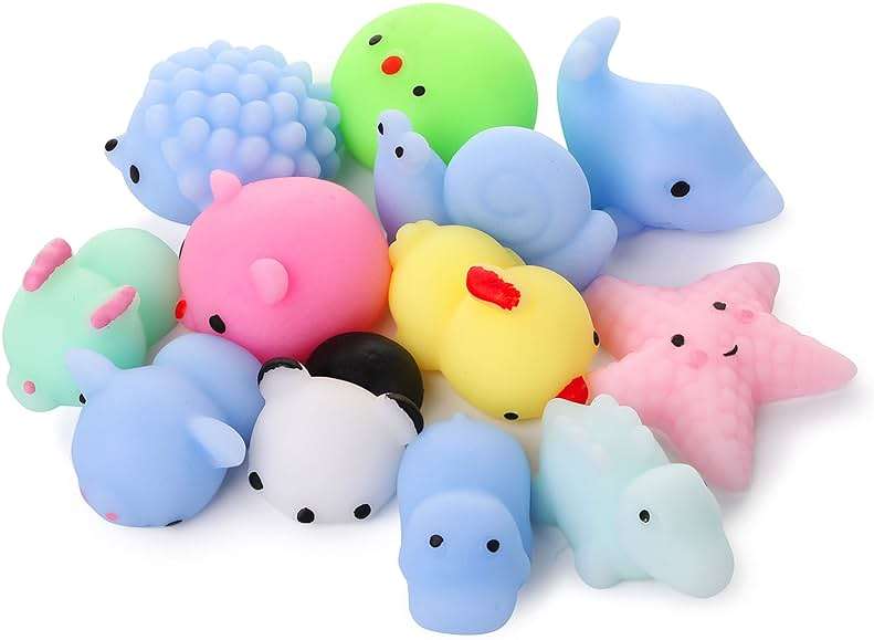 Mr. Pen- Squishy Toys, 12 Pack, Squishies, Squishy, Squishes for Kids, Squishy Toy, Squishy Pack, Squishes, Squishy Animals, Stress Relief Toy, Mini Squishes, Small Toys for Kids - Image 1