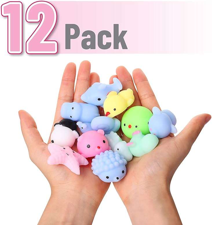 Mr. Pen- Squishy Toys, 12 Pack, Squishies, Squishy, Squishes for Kids, Squishy Toy, Squishy Pack, Squishes, Squishy Animals, Stress Relief Toy, Mini Squishes, Small Toys for Kids - Image 3