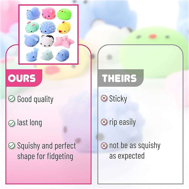 Mr. Pen- Squishy Toys, 12 Pack, Squishies, Squishy, Squishes for Kids, Squishy Toy, Squishy Pack, Squishes, Squishy Animals, Stress Relief Toy, Mini Squishes, Small Toys for Kids - Image 6