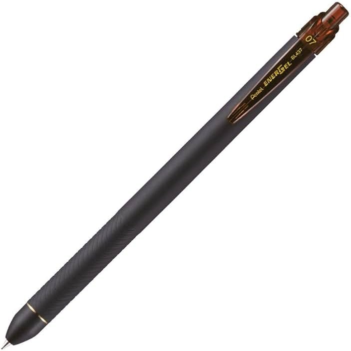 Pentel Energel Gel Pen Black 0.7mm Brown BL437R1-E - Product Image