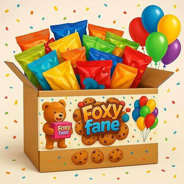 Foxy Fane 60-Count Healthy Snack Box Care Package, Variety Pack of 60 Individually Wrapped Sweet and Savory Snacks, Assorted Gift Basket for Office, College, School, Kids, Family and Friends - Image 2