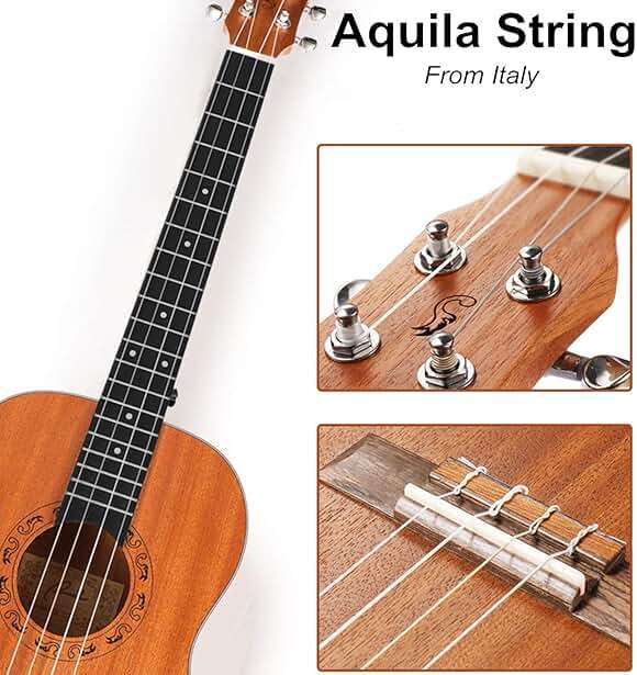 Ranch Baritone Ukulele 30 inch Ukelele Instrument Kit for Beginners Starter Pack Bundle Gig bag, Tuner, Strap, Adjustable Tool Set - Image 4
