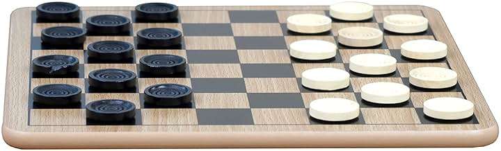 Regal Games - Reversible Wooden Board for Chess, Checkers & Tic-Tac-Toe - 24 Interlocking Wooden Checkers and 32 Standard Chess Pieces - for Age 8 to Adult for Family Fun - Image 5