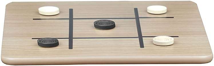 Regal Games - Reversible Wooden Board for Chess, Checkers & Tic-Tac-Toe - 24 Interlocking Wooden Checkers and 32 Standard Chess Pieces - for Age 8 to Adult for Family Fun - Image 6