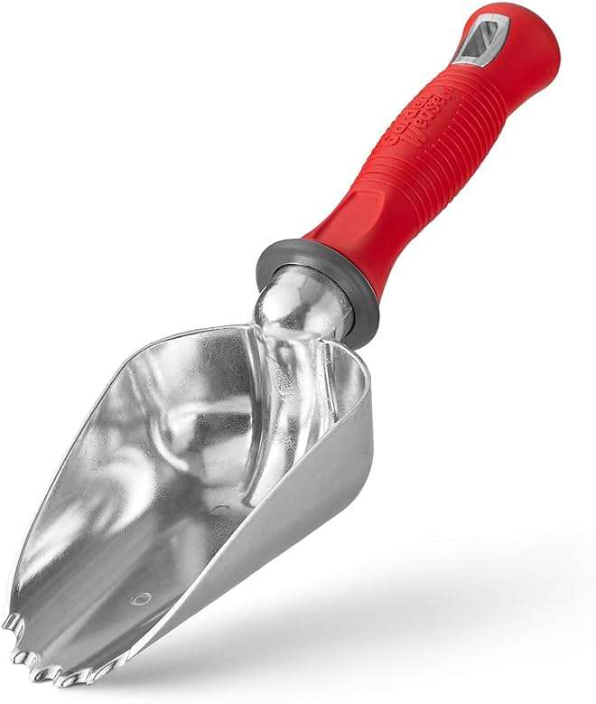 Garden Weasel Potting Scoop - Oversized | Dig and Transport | Planting and Gardening Hand Digging Tools, Heavy Duty Soil Scoop, Mini Gardening Shovel | 91362 - Image 1