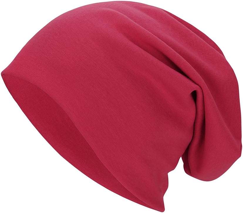Zando Slouchy Dwarf Beanie Hats for Women Men - Breathable Cozy Cotton Sleep Cap Thin Chemo Headwear for Hip-Pop Halloween - Image 1