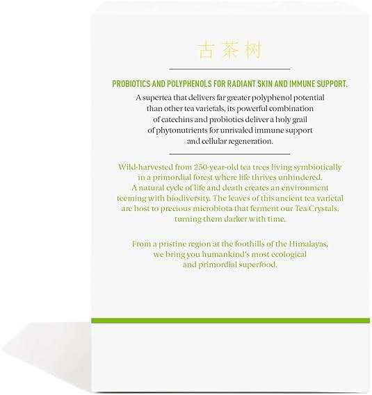 Pique Organic Fermented Pu'er Green Tea Crystals - 28 Single Servings (1 Pack) - Image 3