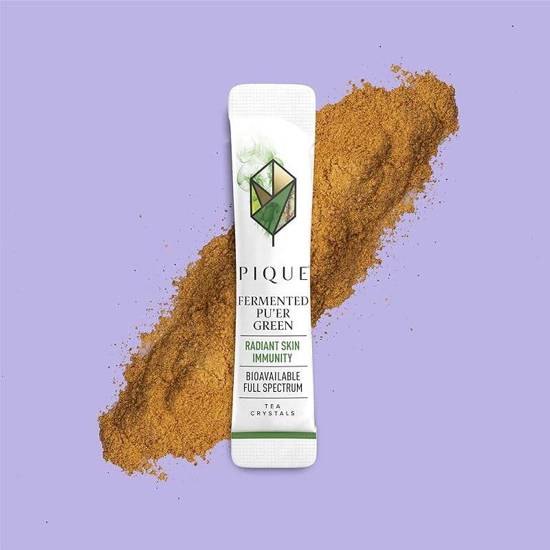 Pique Organic Fermented Pu'er Green Tea Crystals - 28 Single Servings (1 Pack) - Image 5