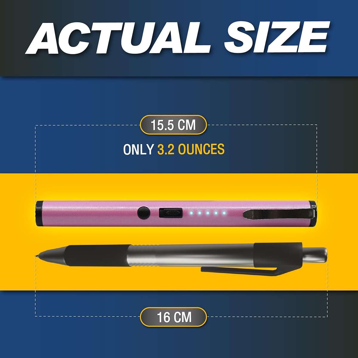 Streetwise Pain Pen 25,000,000 Volts Stun Gun for Self Protection - Tactical Stun Pen for Women and Men, USB Rechargeable, Battery Indicator, Durable Clip, Compact and Concealable for Protection - Image 7