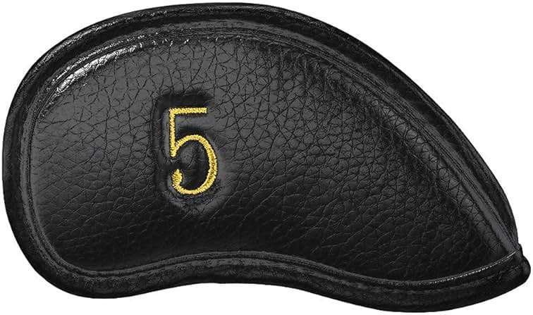 CRAFTSMAN GOLF 12pcs or 1pc Thick Synthetic Leather Golf Iron Head Covers Set Headcover Fit All Brands Callaway Ping Taylormade Cobra Etc. Also Custom Name - Image 5