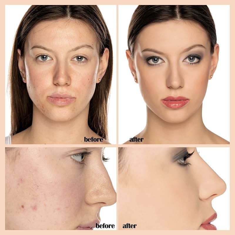 PHOERA Foundation Makeup, Flawless Soft Matte Oil Control Liquid Foundation, Full Coverage Mattle Oil-Control Concealer for Older Women, Great Choice For Gift (#102 Nude) - Image 2